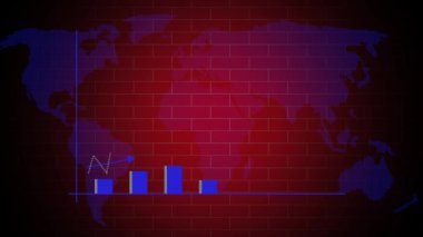 Finansal veriler ve diyagramlar kârda sürekli bir artış olduğunu gösteriyor. Büyüme ve Başarı oku. r_106