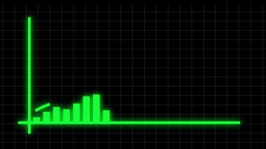 Finansal veriler ve diyagramlar kâr artışını ve artan grafikleri gösteriyor. İş grafiği r_224