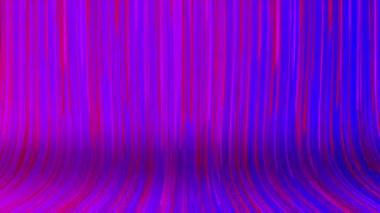 Dikey çizgilerle soyut mavi ve mor gradyan düz, akıcı bir doku oluşturur.