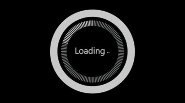 Renkli animasyon siyah arkaplanda işlem çubuğu yükleme işlemi canlandırması. s_33