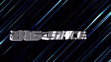 BIG Satış Metni Sosyal Medya Animasyonu, 3D Metin, Abone Düğmesi. - Evet.