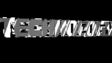 Sosyal medya için TEKNOLOJİ Metin Animasyonu, 3D Metin, Üye Düğmesi. - Evet.