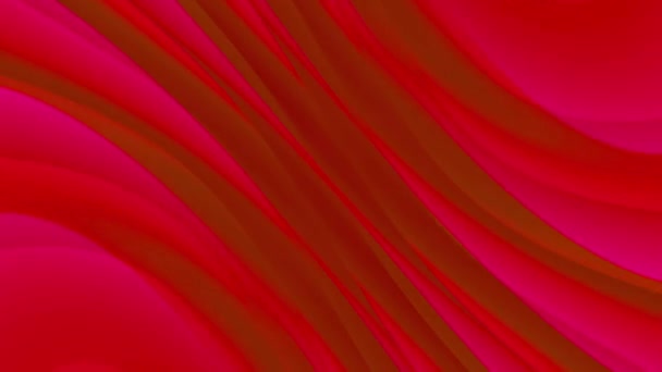Moderno Elegante Sfondo Colorato Ondulato Sfondo Colore Rosso Stesso Meno — Video Stock