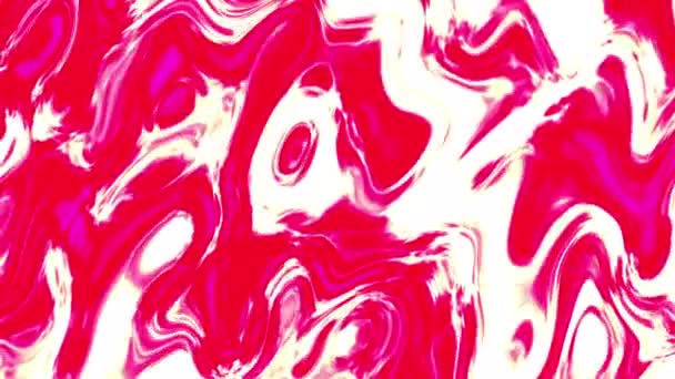 Animación Líquida Abstracta Movimiento Líquido Tinta Animado Flujo Líquido Curvado — Vídeo de stock