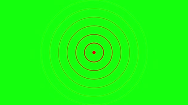 绿色屏幕上的无线电波 运动背景 R_183 — 图库视频影像