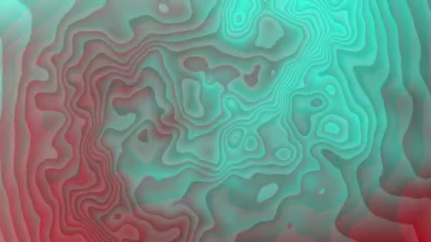 Движущаяся Случайная Волнистая Текстура Психоделический Анимированный Фон Красочный Жидкий Фон — стоковое видео