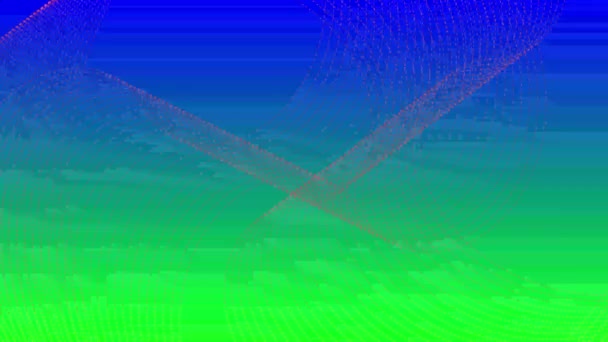 新霓虹灯抽象波运动背景 3D未来色彩丰富的动画 R_349 — 图库视频影像