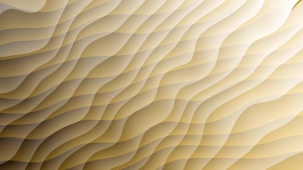 Abstrakt Gyldne Bølger Mønster Glatte Kurver Gradient Baggrund Velegnet Til – Stock-video
