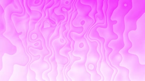 Abstraktes Rosa Und Lila Wellenförmiges Muster Das Flüssige Oder Organische — Stockvideo