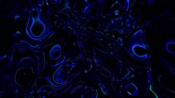 Abstrakte Flüssige Bewegungshintergründe Blaue Farbe Flüssige Fließende Bewegungsgrafik Hintergrund — Stockvideo
