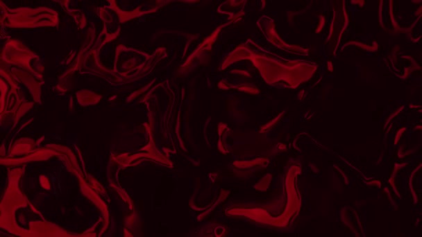 Red Color Liquid Motion Flowing Ink — Stock Video