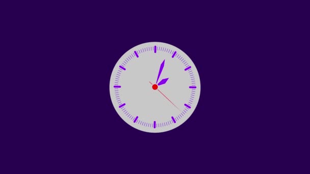Clock Counting Hour Day Fast Speed Clock Face Close Time — Stock Video