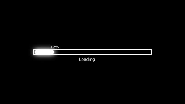Loading Bar Downloading Bar Loading Screen Pix Elated Progress Animation — Stock Video