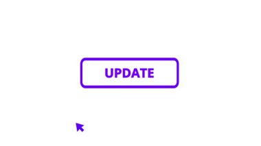 Beyaz arkaplanda PINK renk güncelleme düğmesi canlandırması. - Evet.