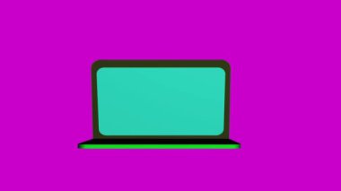 Laptop ekranı açılıyor ve takvim gösteriliyor. Dizüstü bilgisayardan görünen bir takvim.