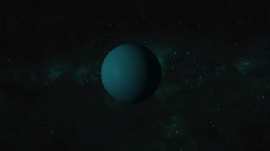 Galaksideki Venüs gezegeninin yıldızlı gökyüzü. Dönen gezegen bilimi sürtünme arkaplanı. k_111