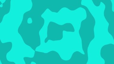 Renkli kıvrımlı mürekkep sıvısı. Cyan sıvı animasyon arkaplanı karışımı. k_121