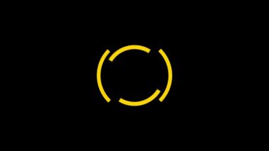 Dijital teknoloji HUD elemanı geleceksel animasyon arka planı. k_172