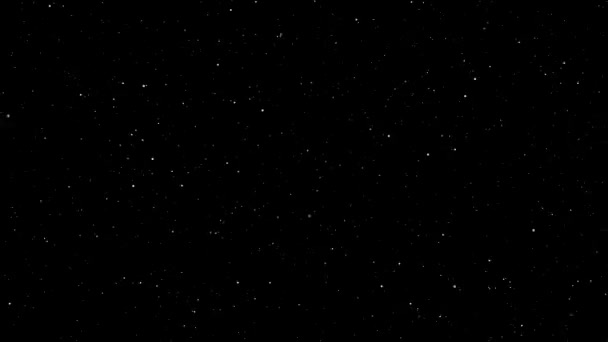 Звездное Ночное Небо Огромный Космос Мерцающими Звездами Подходит Фонов Космических — стоковое видео