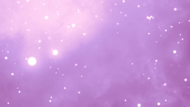 Cor Roxa Galáxia Fundo Cosmos Efeito Galáxia Animado Com Começos — Vídeo de Stock
