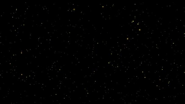 Звёздное Ночное Небо Рассеянными Звездами Анимированными Звёздами — стоковое видео