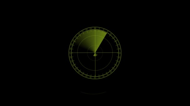 Escaneo Pantalla Radar Concepto Mapa Mundial Fondo Animación Alta Tecnología — Vídeos de Stock