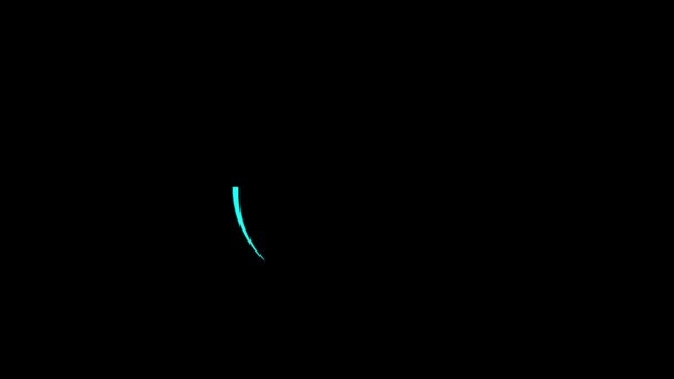 斯大林式Gaming Zone文字动画在黑色背景上的标志式旋转圈 K_104 — 图库视频影像