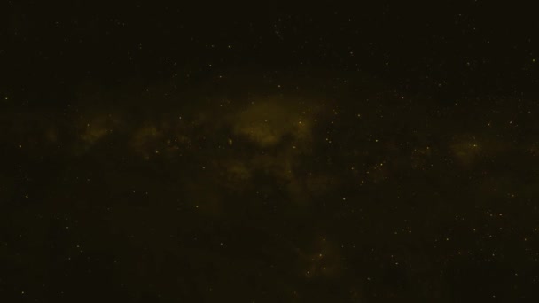 Nachthimmel Mit Sternenhimmel Glühende Sternengucker Sternteilchen Animation Hintergrund K_109 — Stockvideo