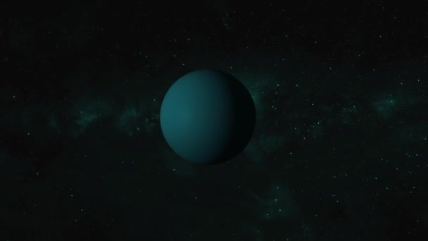Sternenhimmel Eines Venus Planeten Auf Der Galaxie Rotierende Planeten Wissenschaft — Stockvideo