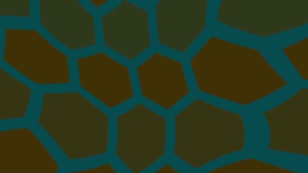 Fundo Hexágono Colorido Honeycomb Forma Fundo Abstrato K_220 — Vídeo de Stock