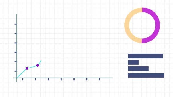Business Graph Loss Profit Concept Showing Marketing Sales Profit Animation — Stock Video