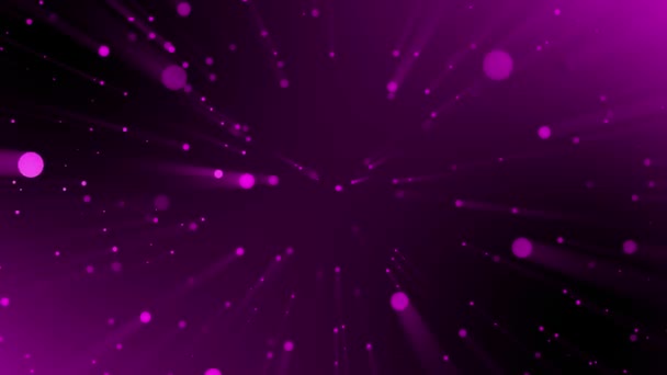 Purple Color Abstract Particles Background Animated Particles Motion Background — Vídeo de stock