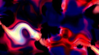 Kırmızı ve koyu mavi renkli animasyon sıvı hareket arkaplanı.