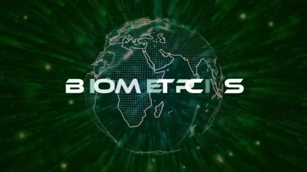 Blometeics Text Koncept Partiklar Bakgrund Punktpartiklar Animation Vd_1614 — Stockvideo