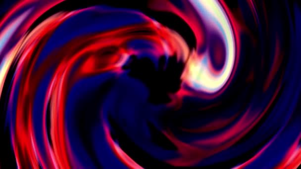Абстрактне Цифрове Мистецтво Яскравим Крутим Візерунком Різнокольорових Ліній Фігур Темному — стокове відео