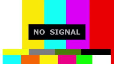 Hiç Sinyal Yok - TV Ekran Denemesi TV arka planında canlandırıldı.