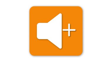 Beyaz arkaplanda ses simgesi canlandır.