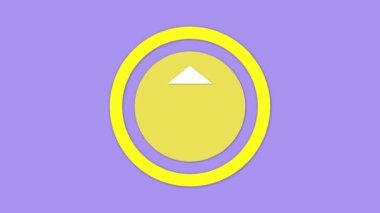 Mor arkaplanda ev simgesi canlandırıldı.