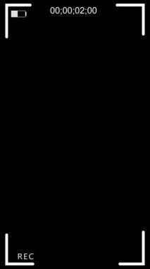 Beyaz arkaplanda video kaydı canlandırıldı.