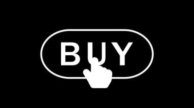 Siyah arkaplanda canlandırılmış sözcük satın al.