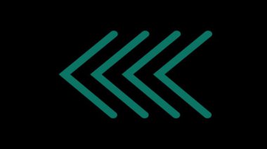 Siyah arkaplanda soyut neon mavi sağ oklar canlandırıldı.