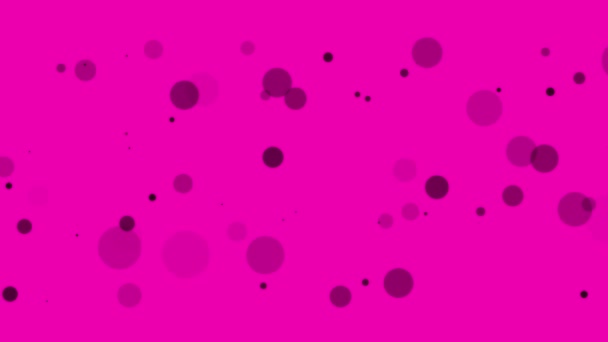 Abstract Roze Achtergrond Met Verspreide Donkere Stippen Geanimeerd — Stockvideo