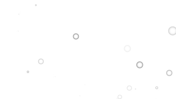 Абстрактний Фон Плаваючими Бульбашками Анімованими Світлому Градієнті — стокове відео