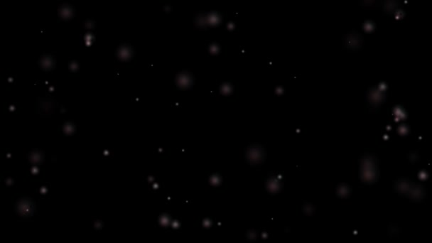 Fundal Negru Abstract Efect Bokeh Subtil Animat — Videoclip de stoc