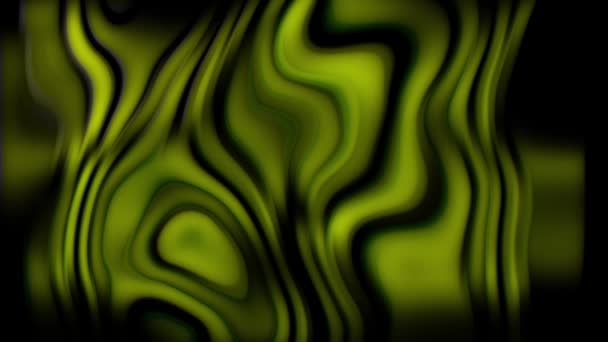Abstract Green Liquid Wavy Pattern Animated Background — 비디오