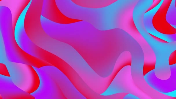 Twisted Gradient Liquid Motion Blurred Animated Abstract Background — 비디오