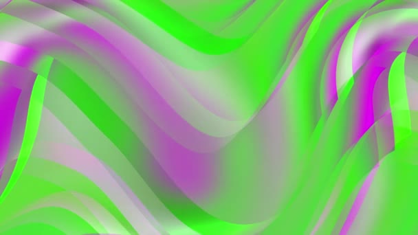 Abstract Green Purple Wavy Animated Background Design — 비디오