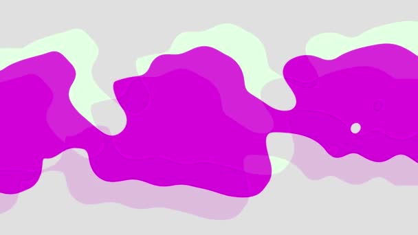 Abstract Pink White Color Liquid Animated Background — 비디오