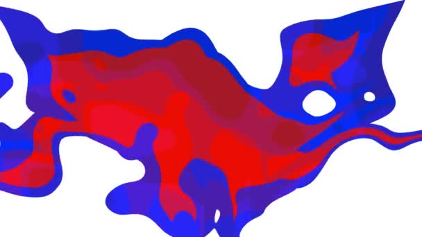 Abstract Red Blue Color Liquid Animated Background — 비디오