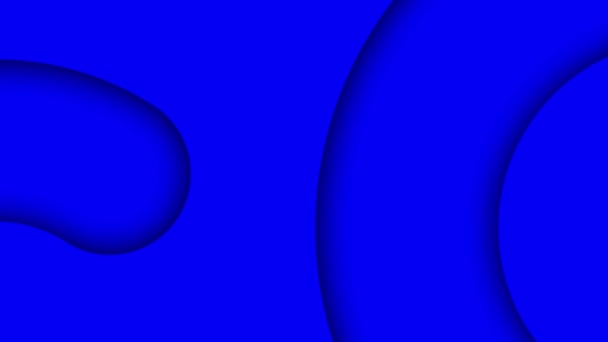 Abstraktní Modré Pozadí Animované Přechody Odstíny Zakřivené Čáry Design — Stock video